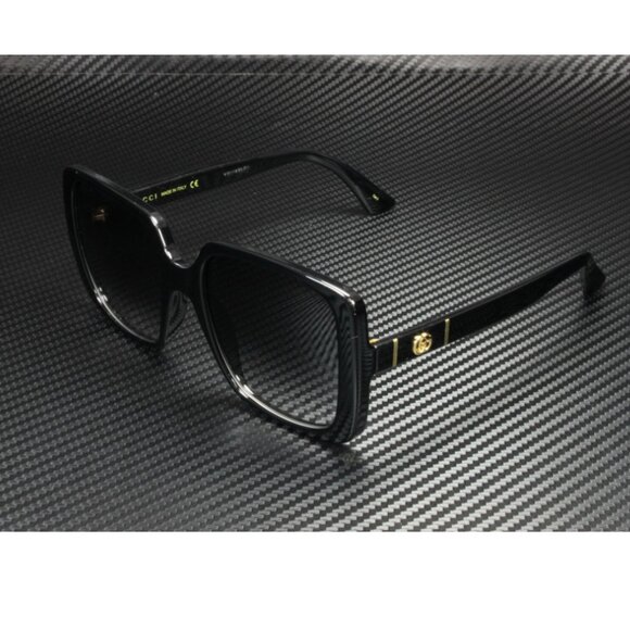 Gucci Black Square Women\'s GG Sunglasses